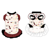 Yappy Hour - On Cloud Wine - La Petite Shimmy Dress With Double Skirt